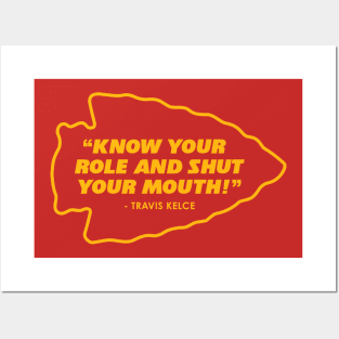 Kelce Know Your Role! Posters and Art
